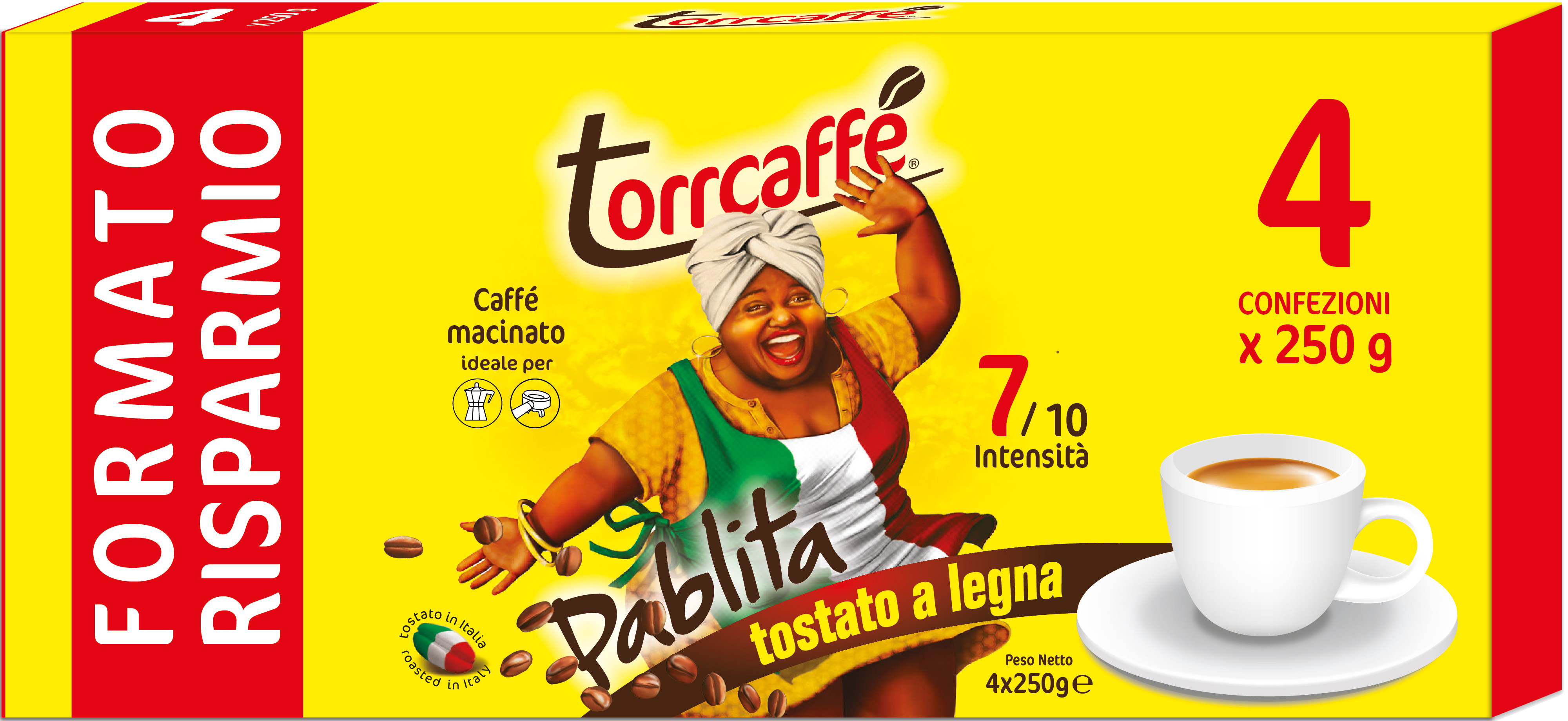 Miscela Esclusiva in Quadripack da 4 x 250g - Torrcaffè
