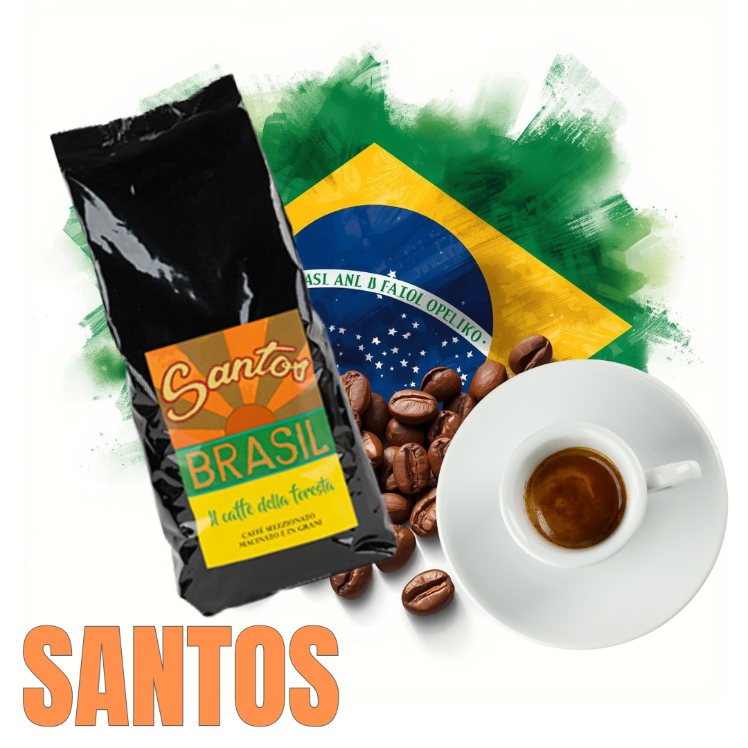 Brazil Santos Coffee – 100% Single-Origin Arabica, Smooth and Balanced