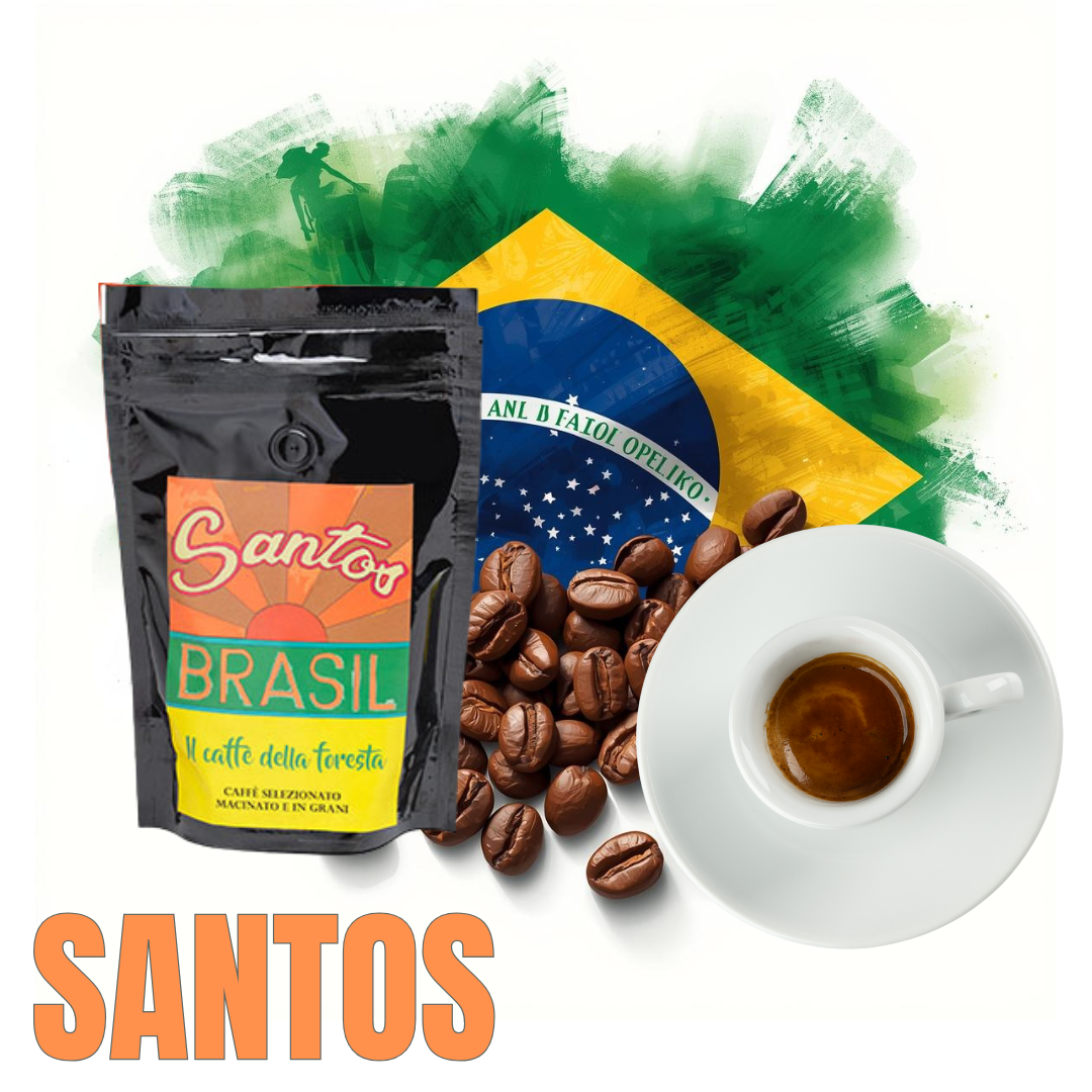 Brazil Santos Coffee – 100% Single-Origin Arabica, Smooth and Balanced