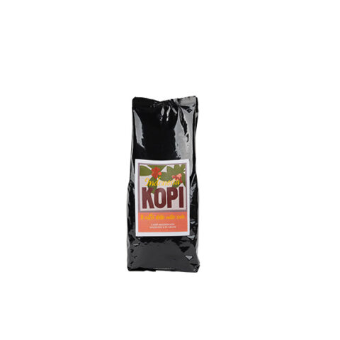 Kaffeebohnen und gemahlener Kaffee - Kopi
